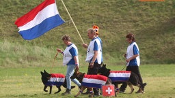 Holland, Flagge, Menschen, Hunde