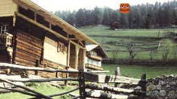 Die Aufnahme zeigt eine Berghütte in Österreich.