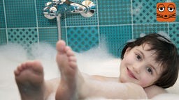 Themenbild Frage des Tages - Kind in Badewanne