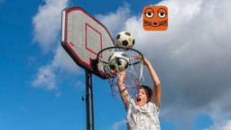 Themenbild Frage des Tages - Basketball und Fussball 
