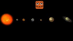 Grafik mit Planeten des Sonnensystems