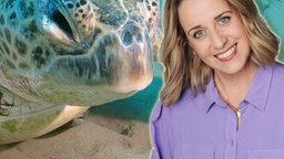 Themenbild: Verena mit alter Schildkröte