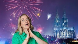 Verena und Feuerwerk