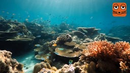 Farbenfrohes Korallenriff mit bunten Fischen