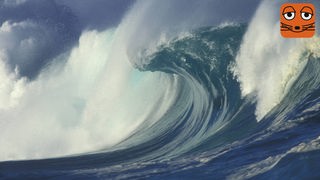 Riesige Welle im Ozean