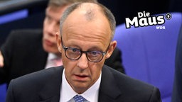 Friedrich Merz guckt unglücklich