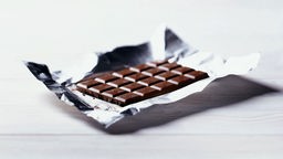 Schokolade in Silberpapier