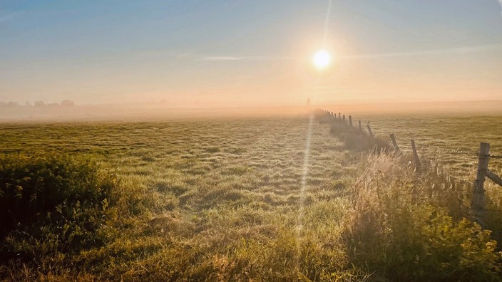 Ein Sonnenaufgang über dem Moor von Recke