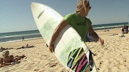 Das Surfcamp - Brett mit Fußpad Fritzi