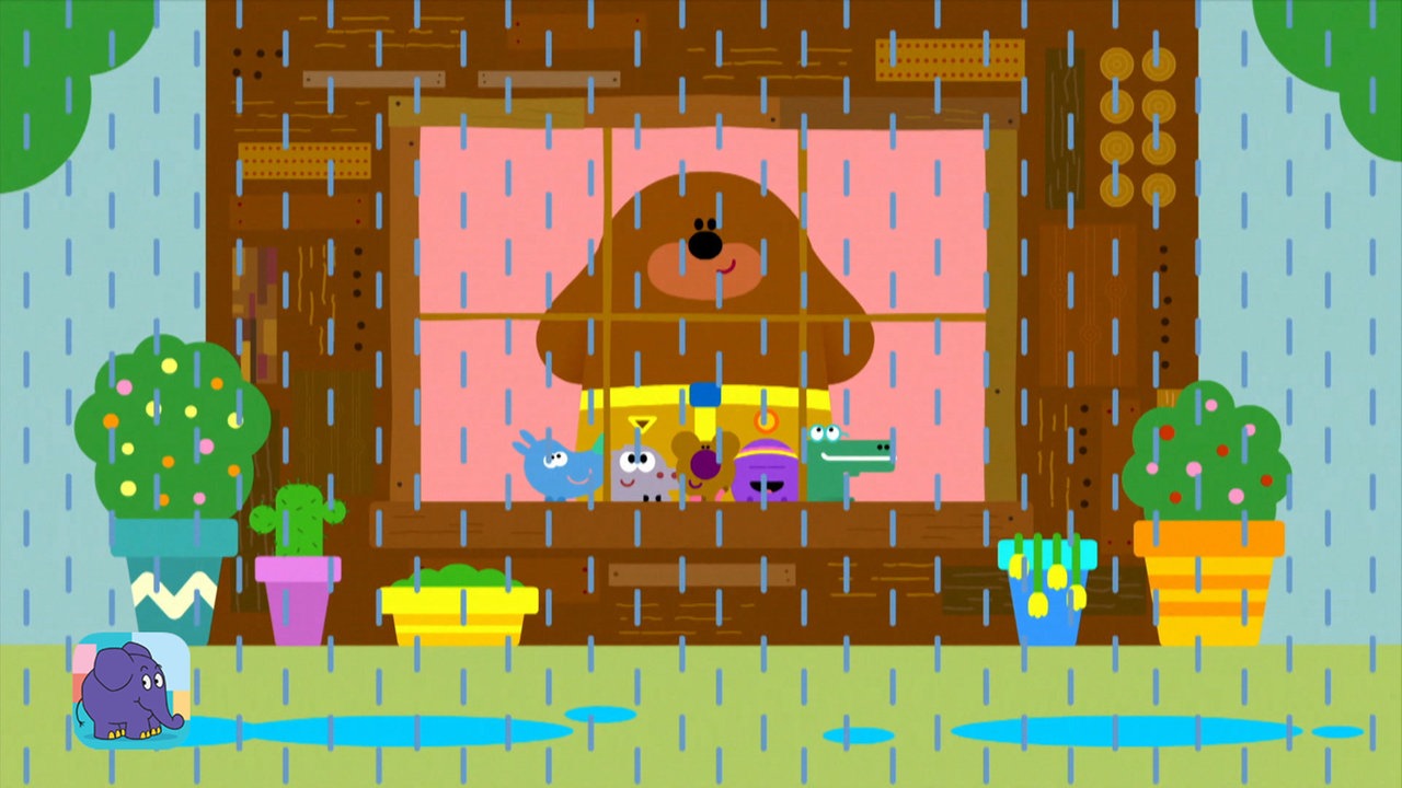 Duggee und die Quierlies möchten die Blumen gießen, doch leider ist der Wasserhahn kaputt. Da hilft nur eine ungewöhnliche Idee, damit die Blumen nicht verwelken. Ob ein Regentanz wohl das Richtige wäre?