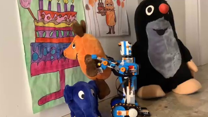 Anja und Jakob Roboter