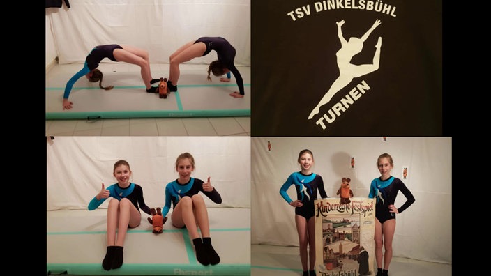 Nele und Lena turnen