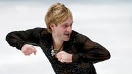 Jewgeni Pljuschtschenko auf dem Eis.