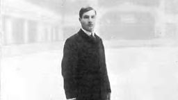 Portrait von Ulrich Salchow während der Olympischen Spiele 1908.