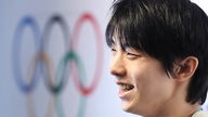 Yuzuru Hanyu bei den Olympischen Spielen 2018 in Pyeongchang.