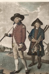 Gemälde von 1790 zeigt einen britischen Golfspieler und seinen Caddie.