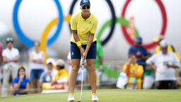 Die schwedische Golferin Anna Nordqvist bei den Olympischen Spielen in Rio de Janeiro 2016.