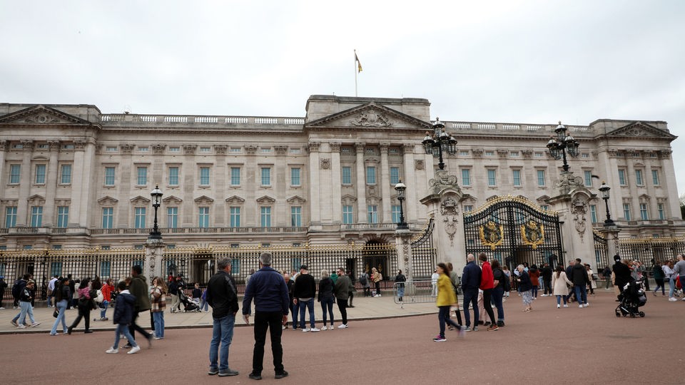 Blick auf Buckingham Palace. 