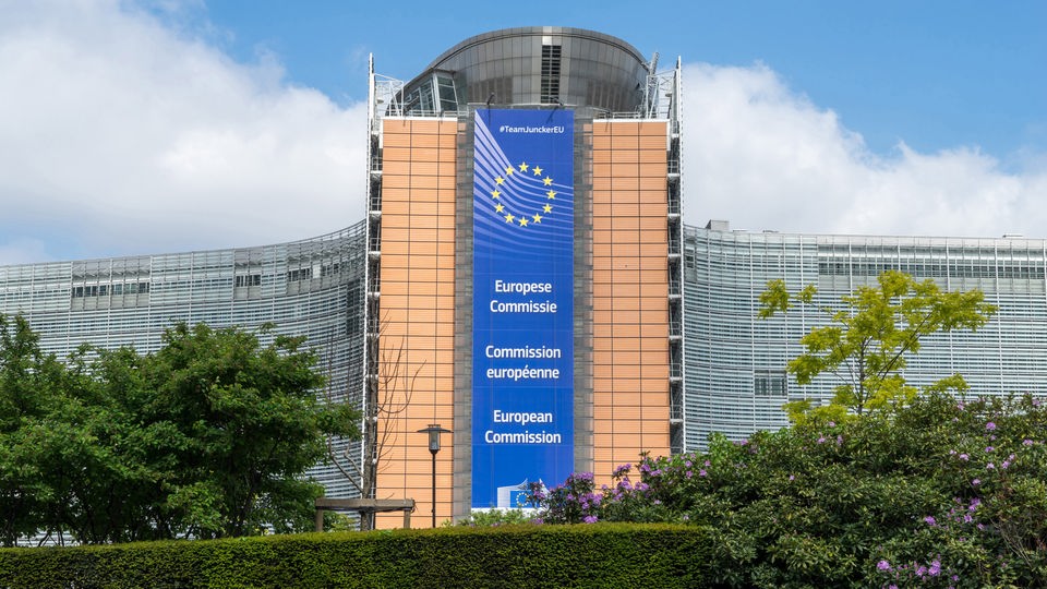 Das Gebäude der EU-Kommission in Brüssel.