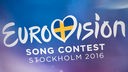 Logo des Eurovision Song Contest mit Schriftzug &#8218;Eurovison Song Contest, Baku 2012&#8217;