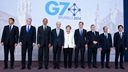 Die Regierungschefs der G7-Staaten mit einem Vertreter der Europäischen Union.