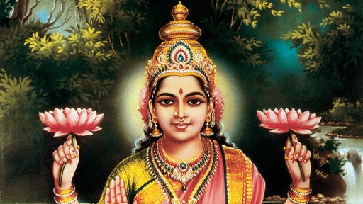 Bild der Göttin Lakshmi