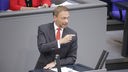 Christian Lindner, Vorsitzender der FDP, bei einer Rede im Bundestag.