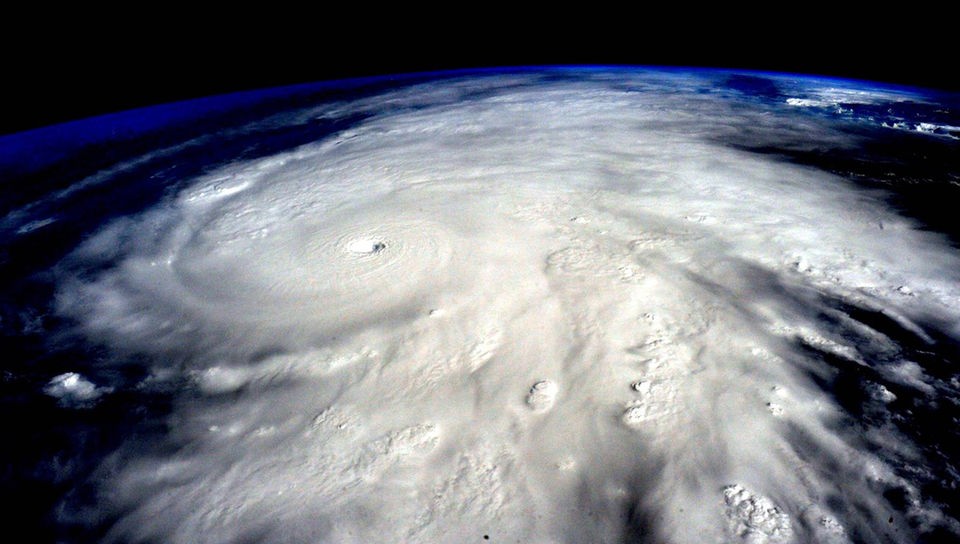 Der Hurrikan Patricia aus dem Weltall fotografiert.