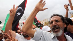 Libysche Demonstranten.