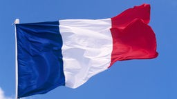 Die französischen Nationalflagge.