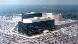Bild aus der Vogelperspektive vom Hauptsitz der National Security Agency (NSA) in den USA.