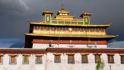 Tempelanlage in Tibet.