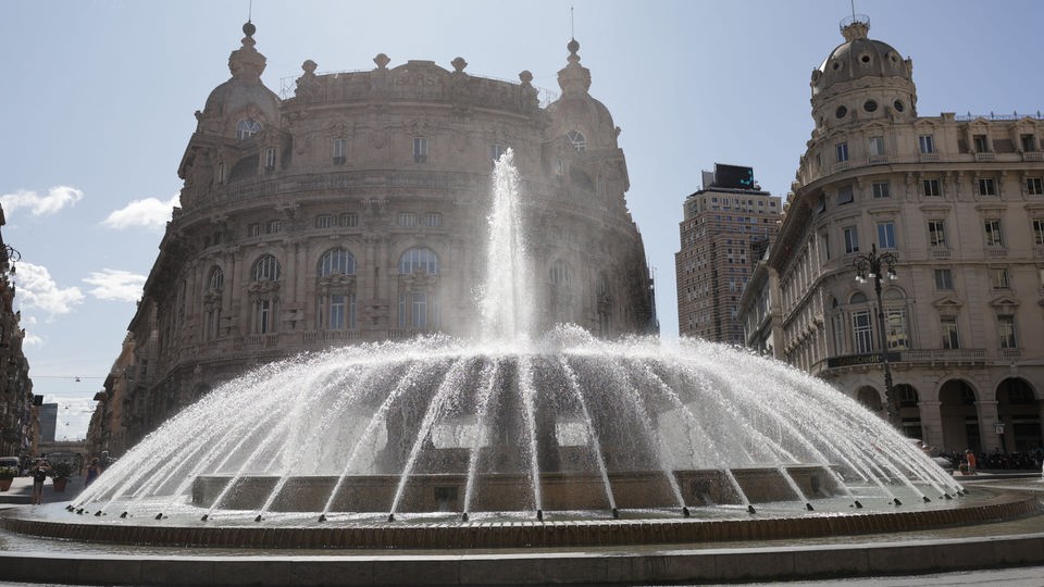 Springbrunnen in Genua.